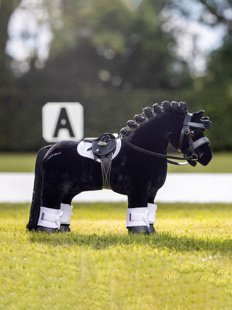 LeMieux Toy Pony Saddle - Black - Fine Grain Leather - Suitable for Ages 8 Years + - Image 3